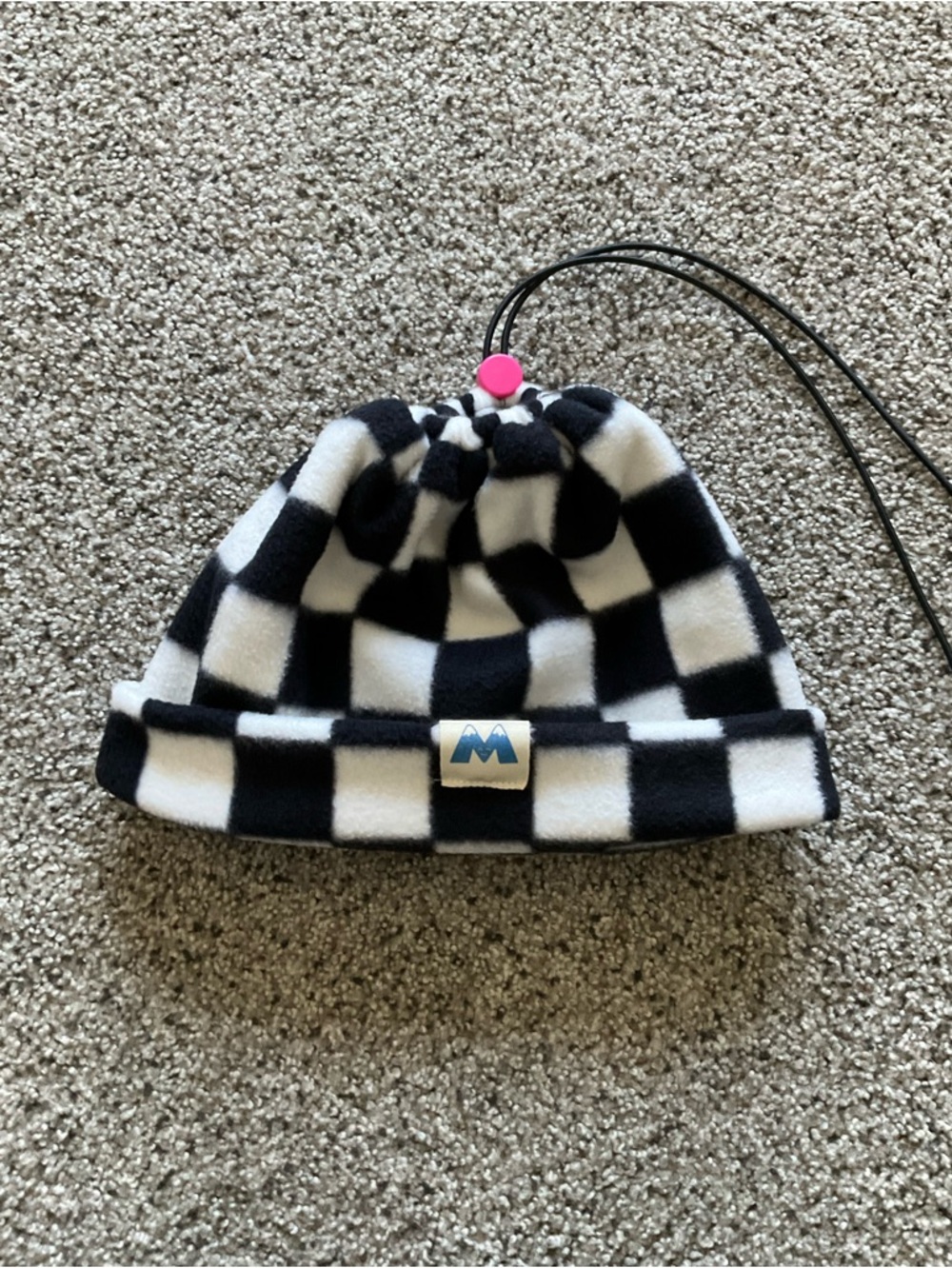 MabzThreads Checkered Fleece Hat Gaiter